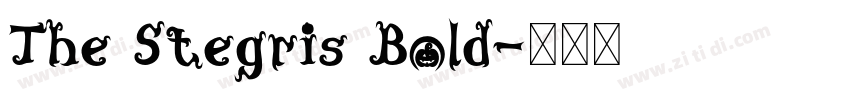The Stegris Bold字体转换